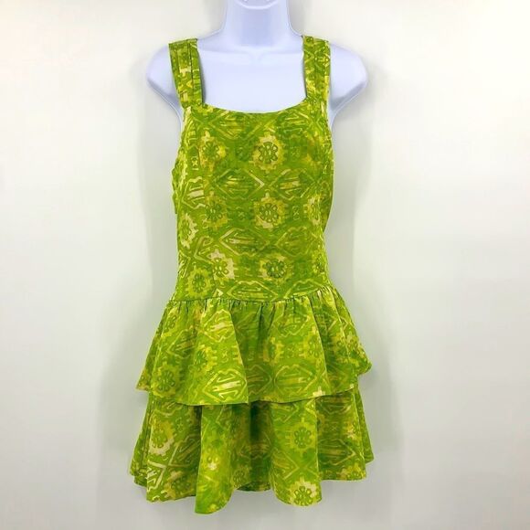 Hi Tide Maui Tiered Ruffle Sun Dress Sz S‎ - Picture 1 of 7